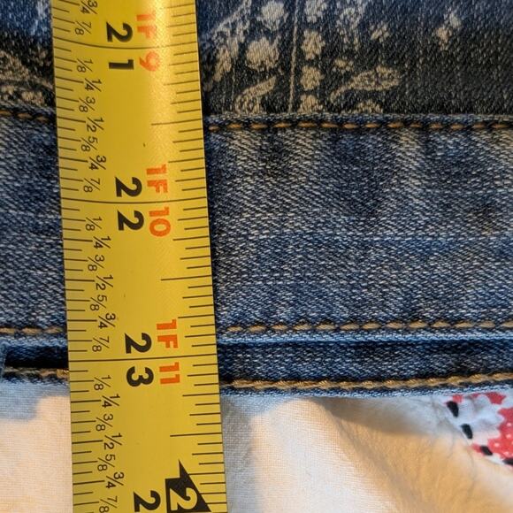 Style & Co. Bandana Print Back Denim Jacket Womens' Size 22W - Picture 9 of 10